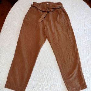 Casual Corner Brown Straight Leg Pants 100% Cotton